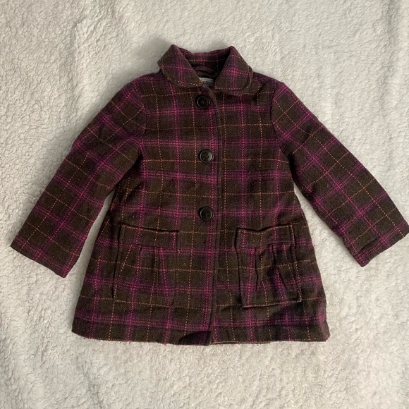 Circo 3T plaid button down wool blend toddler coat - Picture 1 of 9
